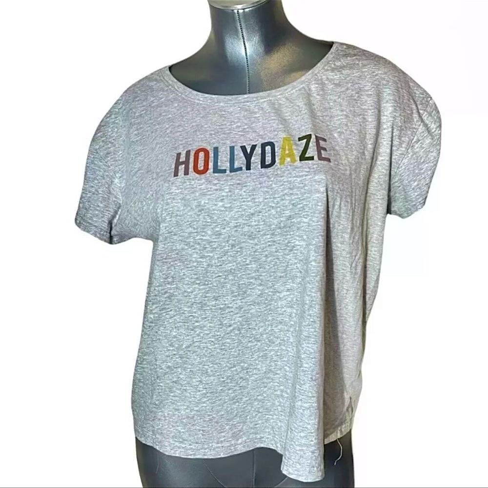 prAna “hollydaze” graphic t shirt workout top womens size large